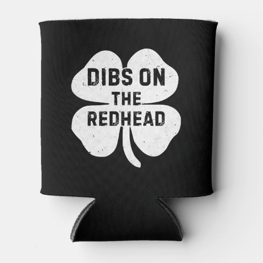 Grappige Dibs op de roodharige voor St Patricks Da Blikjeskoeler (Voorkant)