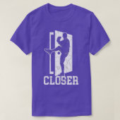 Grappige Dichter Slam de Deur Baseball Pitching Pi T-shirt (Design voorkant)