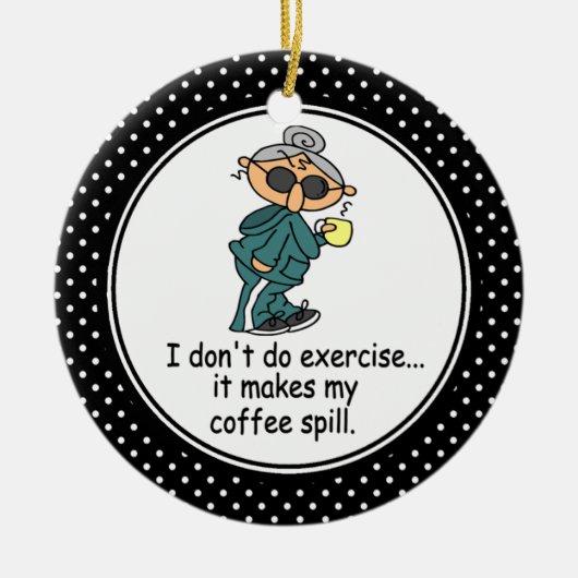 Grappige Dieet Humor Kerst Ornament (Voorkant)