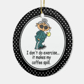 Grappige Dieet Humor Kerst Ornament (Links)