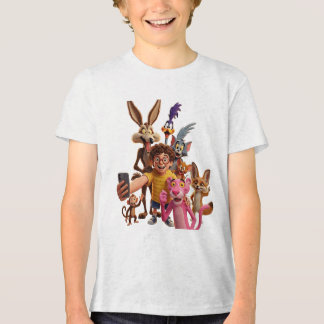 Grappige dier-selfiesquadron-cartoonontwerp Tri-Blend shirt