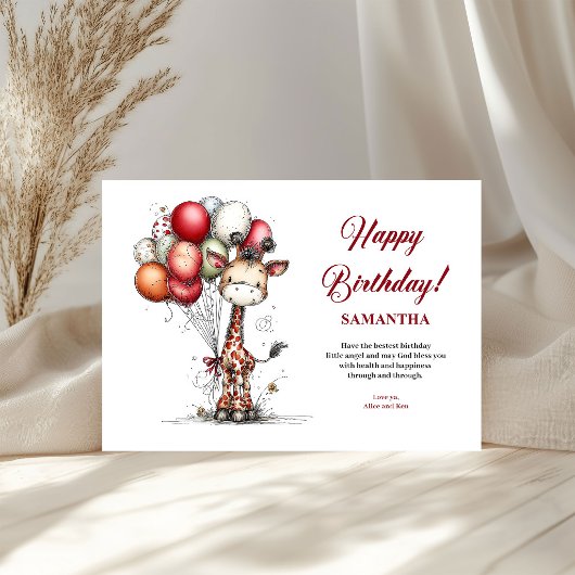 Grappige Dieren Aangepaste Naam kinder verjaardags