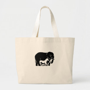 grappige dieren grote tote bag