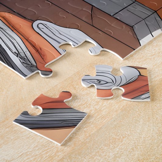 Grappige dieren in bad legpuzzel (Zijkant)