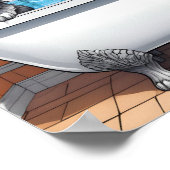 Grappige dieren in bad poster (Hoek)