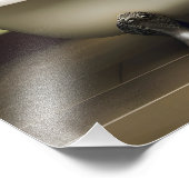 Grappige dieren in de badkamer foto afdruk (Hoek)