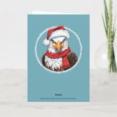 Grappige dieren Kerstfavorieten - Eagle 2 Kaart (Achterkant)