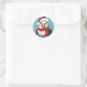 Grappige dieren Kerstfavorieten - Eagle 2 Ronde Sticker (Tas)