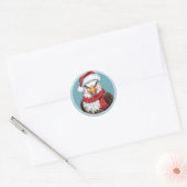 Grappige dieren Kerstfavorieten - Eagle 2 Ronde Sticker (Envelop)