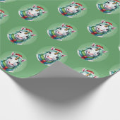 Grappige dieren Kerstfavorieten - Eenhoorn 1 Cadeaupapier (Hoek)