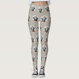 Grappige dieren Kerstfavorieten - Elephant 2 Leggings
