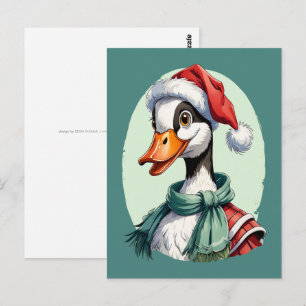 Grappige dieren Kerstfavorieten - Goose 3 Briefkaart