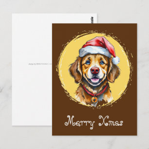 Grappige dieren Kerstfavorieten - Hond 1 Briefkaart