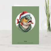 Grappige dieren Kerstfavorieten - Karper 1 Kaart (Achterkant)