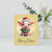 Grappige dieren Kerstfavorieten - Knorretje 1 Briefkaart (Staand voorkant)