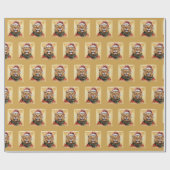 Grappige dieren Kerstfavorieten - Lion 1 Cadeaupapier (Vlak)