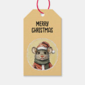 Grappige dieren Kerstfavorieten - Muis 1 Cadeaulabel (Voorkant)