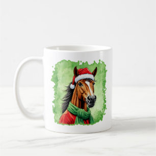 Grappige dieren Kerstfavorieten - Paard 6 Koffiemok