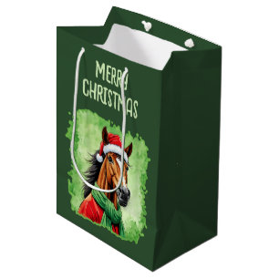 Grappige dieren Kerstfavorieten - Paard 6 Medium Cadeauzakje