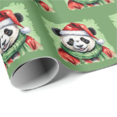 Grappige dieren Kerstfavorieten - Panda 1 Cadeaupapier (Rol Hoek)
