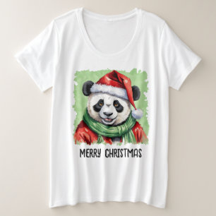 Grappige dieren Kerstfavorieten - Panda 1 Grote Maat T-shirt