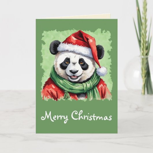 Grappige dieren Kerstfavorieten - Panda 1 Kaart (Voorkant)