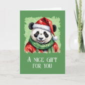 Grappige dieren Kerstfavorieten - Panda 1 Kaart (Voorkant)