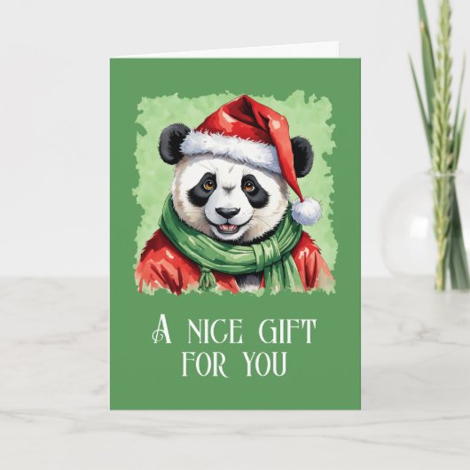 Grappige dieren Kerstfavorieten - Panda 1 Kaart (Voorkant)