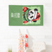 Grappige dieren Kerstfavorieten - Panda 1 Spandoek (Insitu)