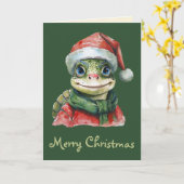 Grappige dieren Kerstfavorieten - Schildpad 2 Kaart (Gele Bloem)