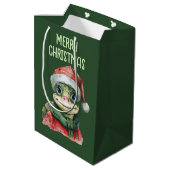 Grappige dieren Kerstfavorieten - Schildpad 2 Medium Cadeauzakje (Achterkant Gekanteld)