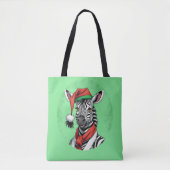 Grappige dieren Kerstfavorieten - Zebra 1 Tote Bag (Voorkant)