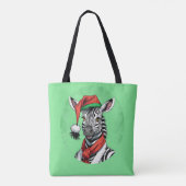 Grappige dieren Kerstfavorieten - Zebra 1 Tote Bag (Achterkant)