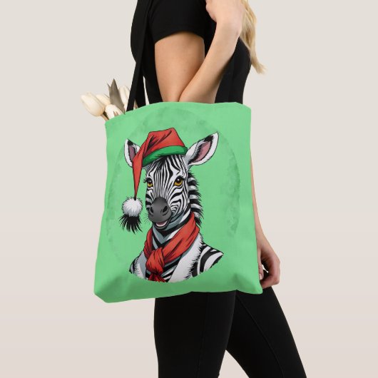 Grappige dieren Kerstfavorieten - Zebra 1 Tote Bag (Dichtbij)