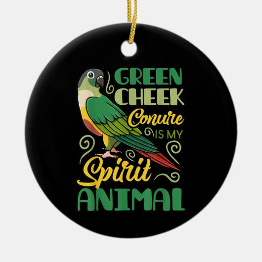Grappige Dieren Moppige Vogels Keramisch Ornament (Voorkant)