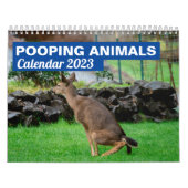 Grappige dieren poepen 2025 gepersonaliseerd kalender (Hoes)