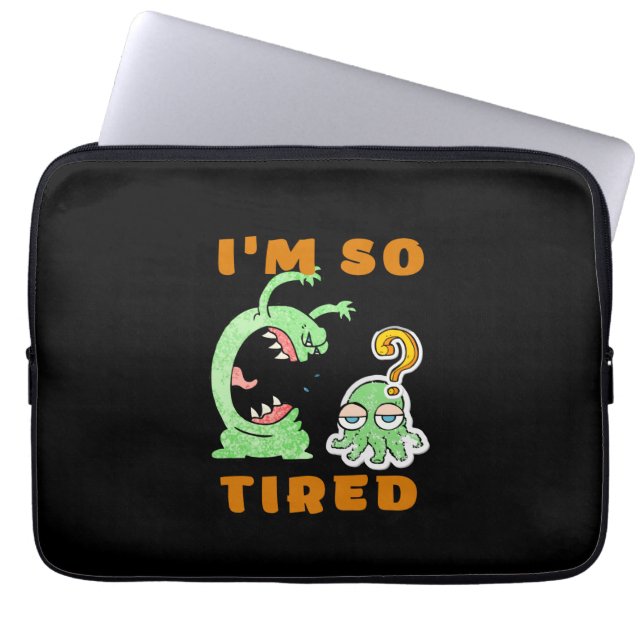Grappige Dieren Sarcasme Schattig Laptop Sleeve (Voorkant)