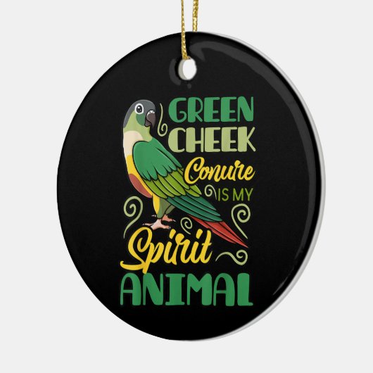 Grappige dieren Schattigee vogels Keramisch Ornament (Links)