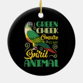 Grappige dieren Schattigee vogels Keramisch Ornament (Achterkant)