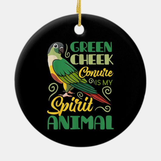 Grappige dieren Schattigee vogels Keramisch Ornament (Achterkant)