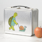 Grappige Dieren Schildpad En Slak (In situ)