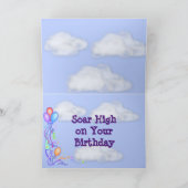 Grappige dieren vliegen met ballonnen op de Kaart  (Binnen)