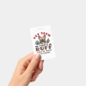 Grappige dierenarts assistent ruff idee badge (Handheld)