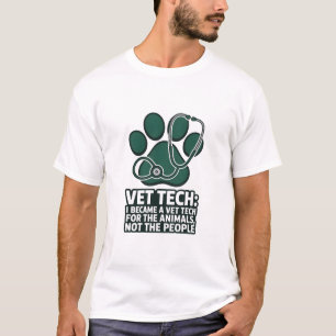 Grappige dierenarts assistent voor de dieren, niet t-shirt