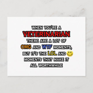 Grappige dierenarts... OMG WTF LOL Briefkaart