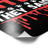 Grappige dierenarts Tech Mijn hond bijt nooit ze z Foto Afdruk (Hoek)