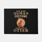 Grappige dierenkostuum dierentuin keeper deurmat (Voorkant)