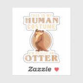 Grappige Dierenkostuum Dierentuinmedewerker Sticker (Vel)