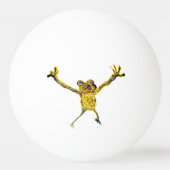 Grappige Dierenkunst Kikker Pingpongbal (Voorkant)