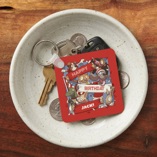 Grappige Dierenliefhebbers Gepersonaliseerde Verja Sleutelhanger